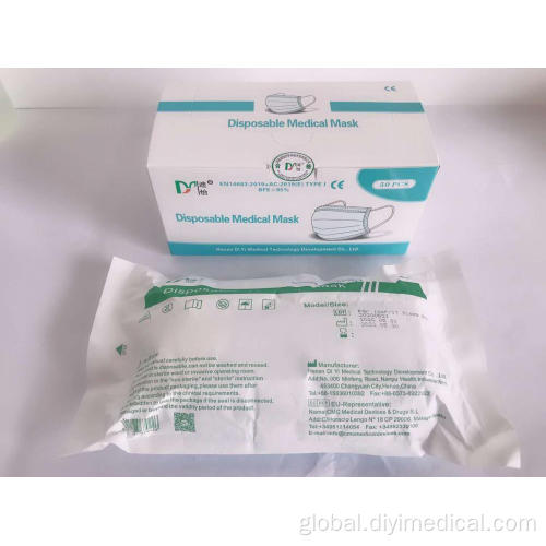 Adult Disposable Medical Masks CE approved 3ply disposable face mask earloop Supplier